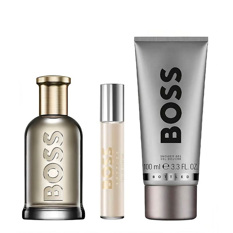 Kit Hugo Boss Boss Bottled Masculino - EDP 100ml + 10ml + SG 100ml