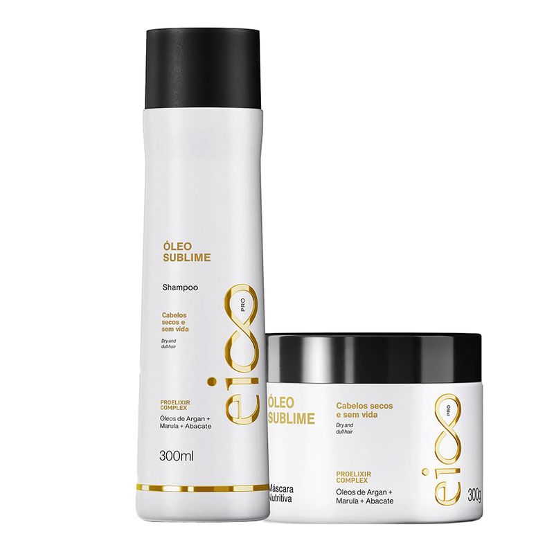 Kit Eico Pro Óleo Sublime - Shampoo 300ml + Máscara 300ml
