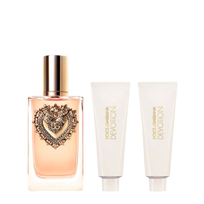 Kit Dolce & Gabbana Devotion Feminino - Eau De Parfum + Shower Gel + Body Lotion