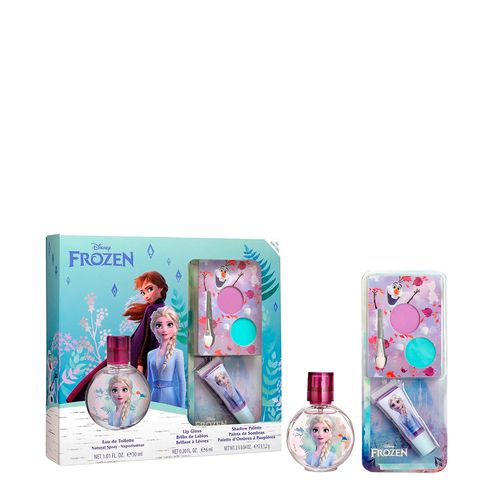 Kit Disney Frozen Feminino - EDT 30ml + Lip Gloss 6ml + Paleta de Sombras
