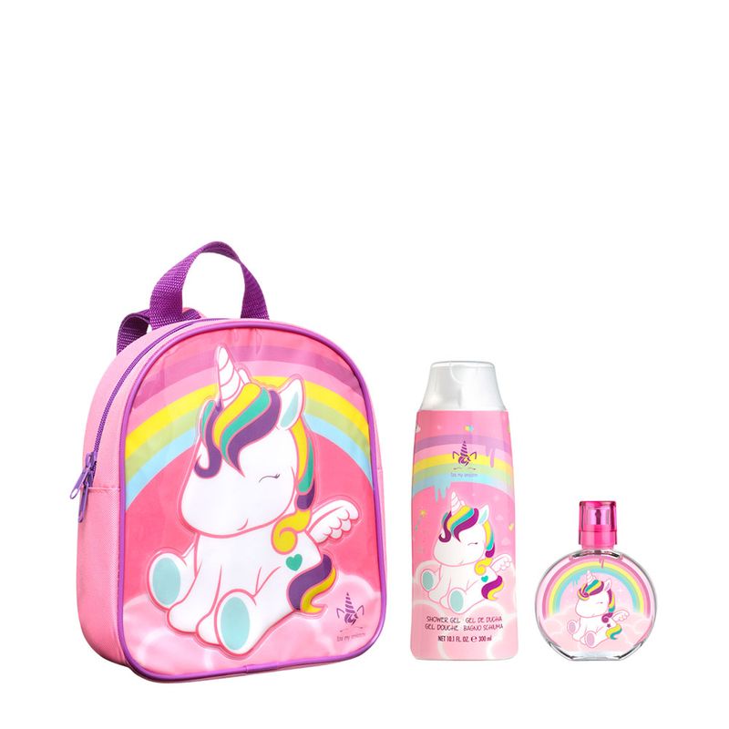 Kit Eau My Unicorn Feminino - Eau de Toilette 50ml + Shower Gel 300ml + Mochila