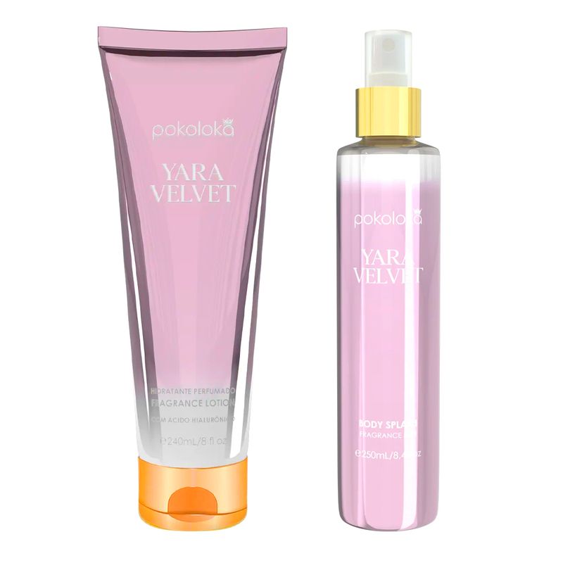 Pokoloka Kit Yara Velvet Feminino - Loção Corporal + Body Splash