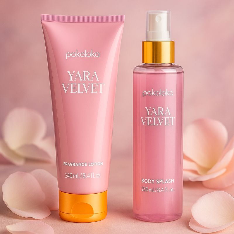 Pokoloka Kit Yara Velvet Feminino - Loção Corporal + Body Splash