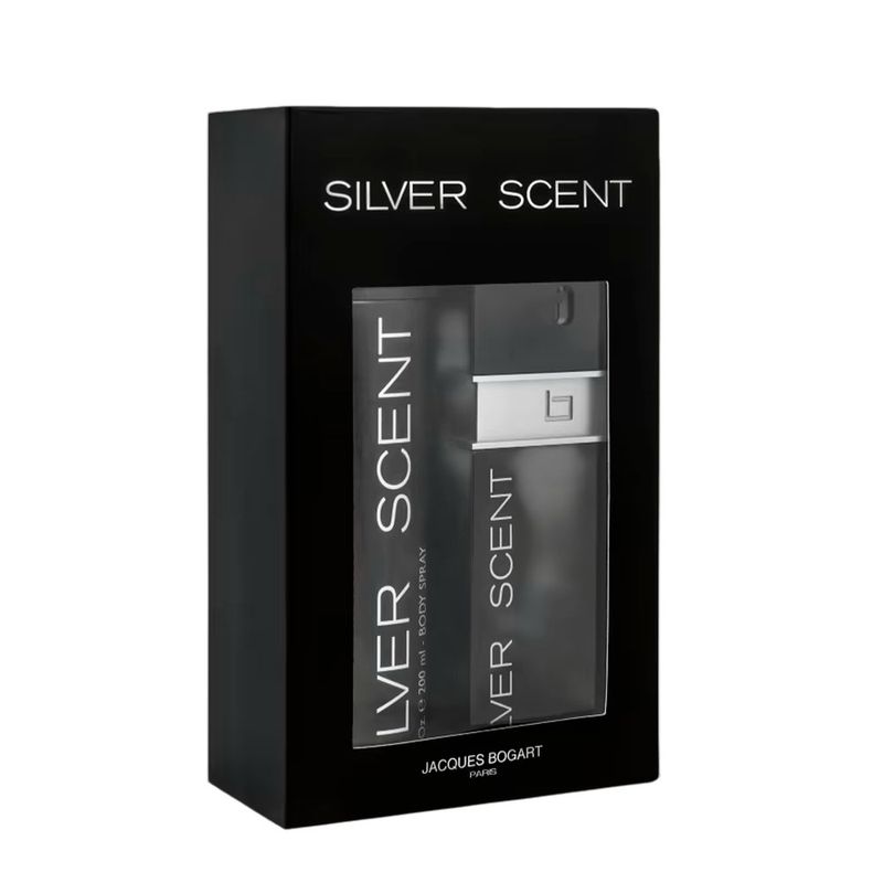 Kit Jacques Bogart Silver Scent Masculino - Eau de Toilette 100ml + Body Spray 200ml