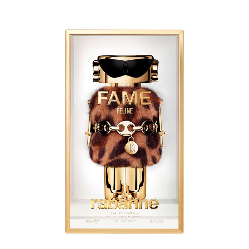 Perfume Feminino Rabanne Fame Feline Eau de Parfum Refilável 80ml