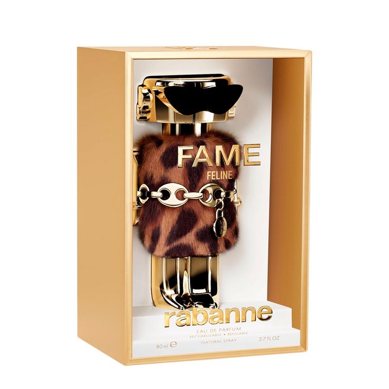 Perfume Feminino Rabanne Fame Feline Eau de Parfum Refilável 80ml