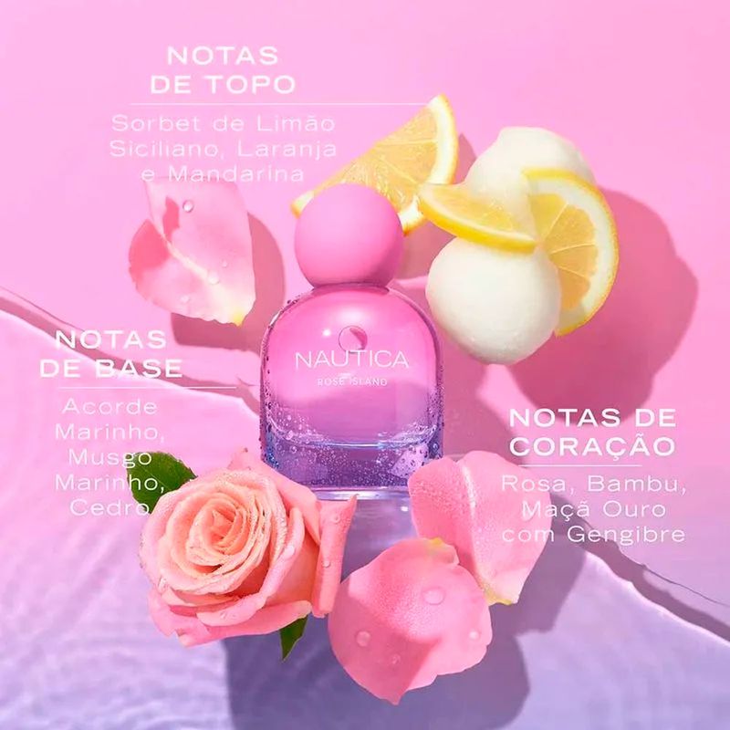 Perfume Feminino Nautica Rose Island Eau de Parfum 50ml