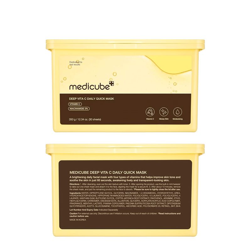 Máscara Facial Medicube Deep Vita C Daily Quick Mask