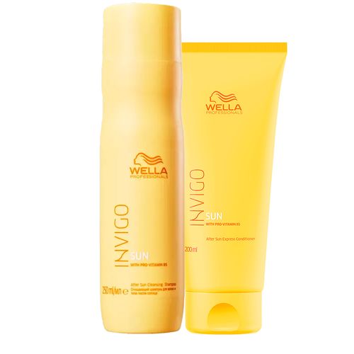 Kit Wella Invigo Sun - Shampoo 250ml + Condicionador 200ml