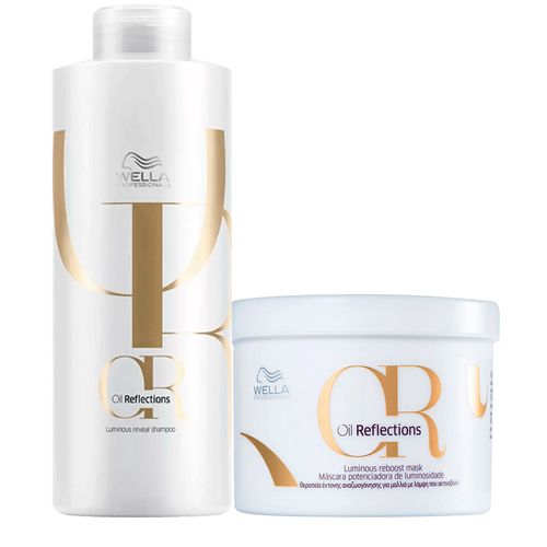 Kit Wella Oil Reflection - Shampoo 1000ml + Mascara 500ml