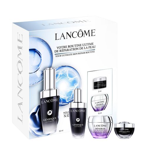 Kit Lancôme Génifique Ultimate - Sérum Facial + Sérum Olhos + Sérum Renergie HPN 300 Peptídeos