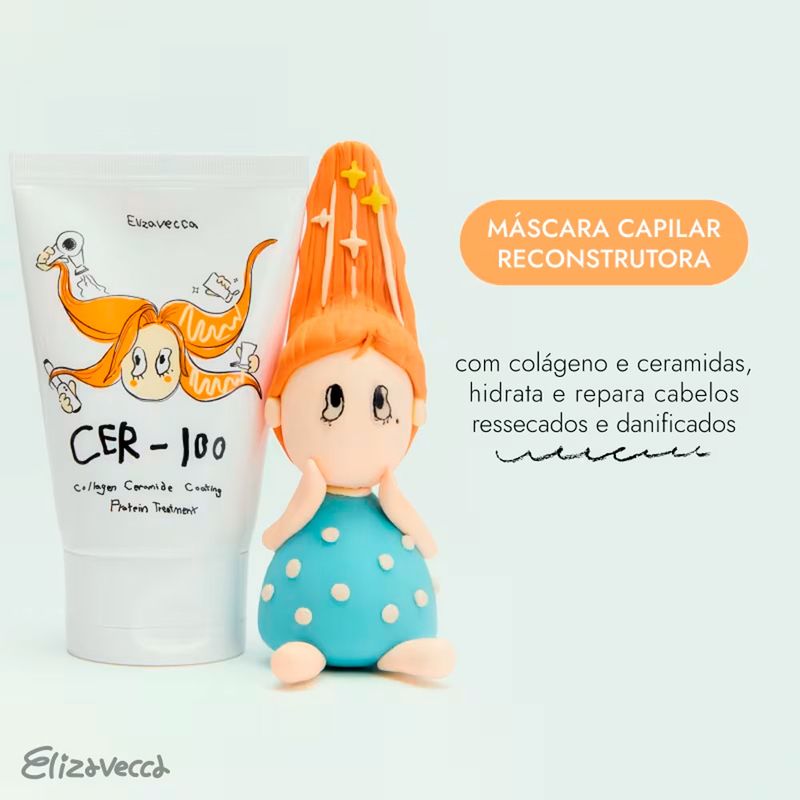 Máscara Capilar Elizavecca CER-100 Tratamento Proteico 100ml