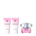 Kit Versace Bright Crystal Feminino - Eau de Toilette 50ml + Shower Gel 50ml + Body Lotion 50ml