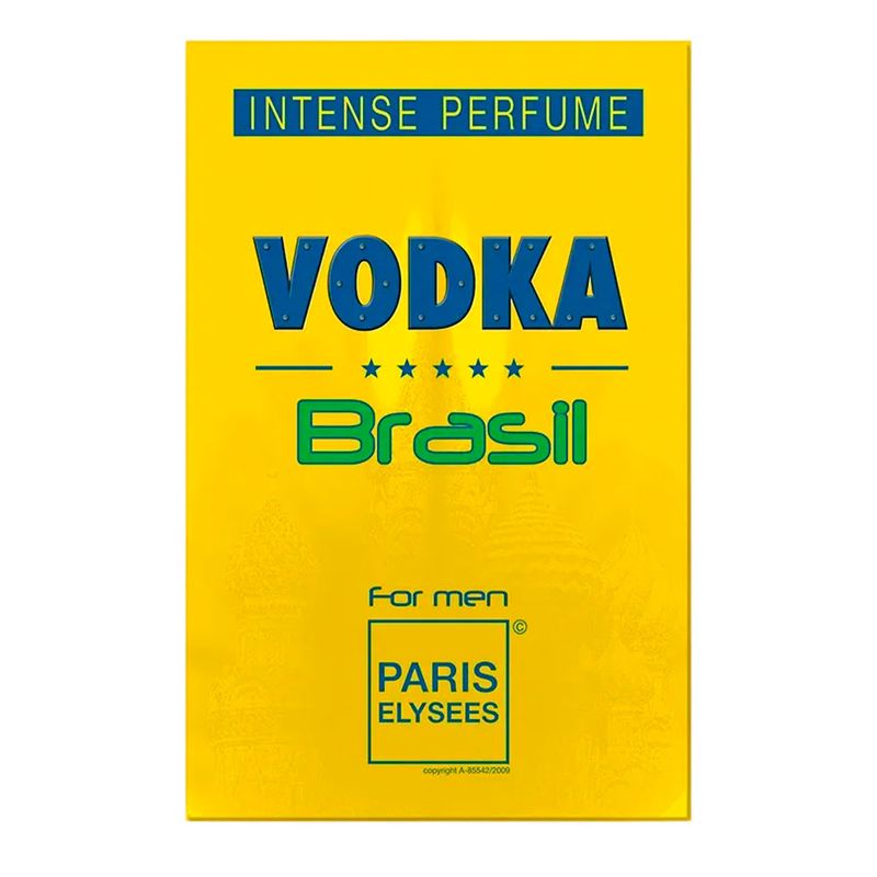 Perfume Masculino Paris Elysees Vodka Brasil Yellow Eau de Toilette 100ml