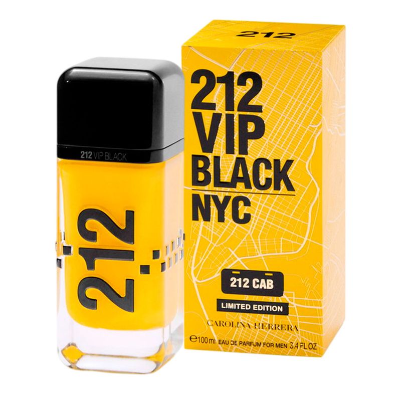 Perfume Masculino Carolina Herrera 212 VIP Black Cab Limited Edition Eau de Parfum 100ml