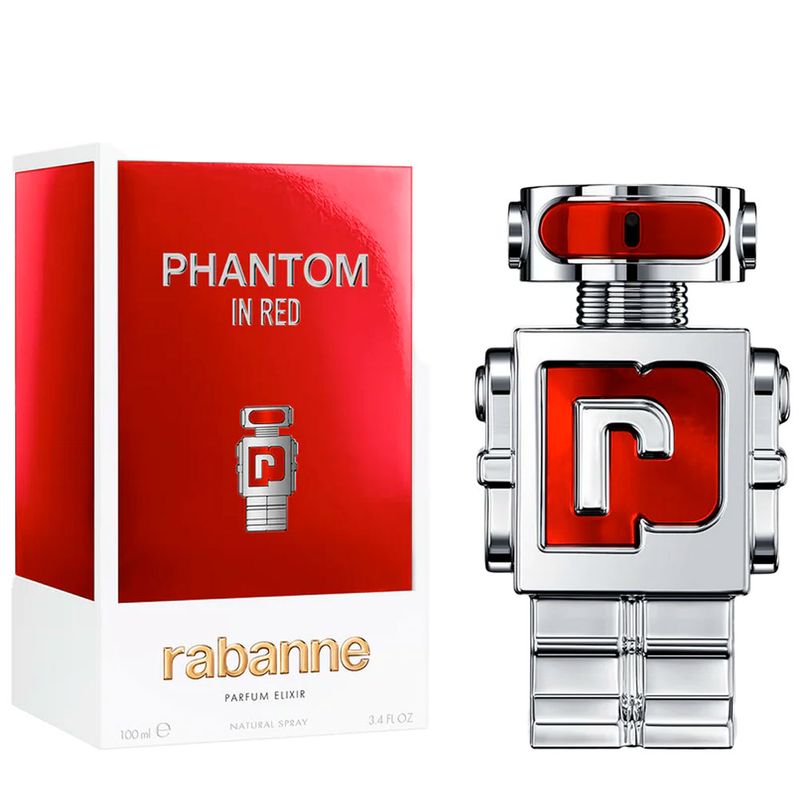Perfume Masculino Rabanne Phantom In Red Parfum Elixir 100ml