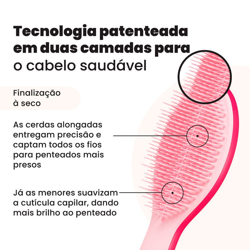 Escova de Cabelo Tangle Teezer Styling Hairbrush Rosa