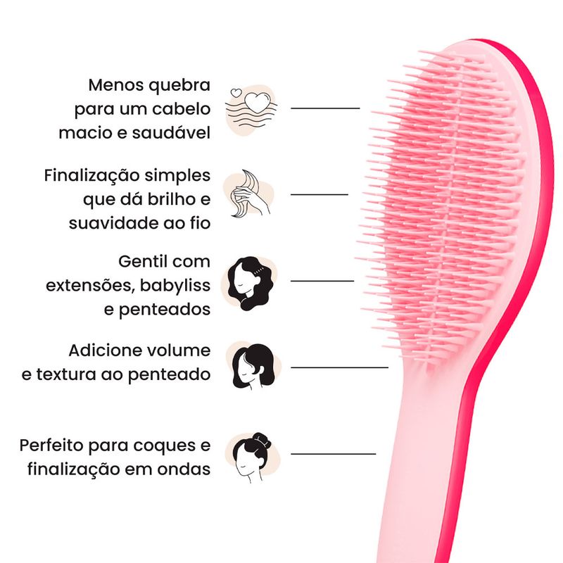 Escova de Cabelo Tangle Teezer Styling Hairbrush Rosa