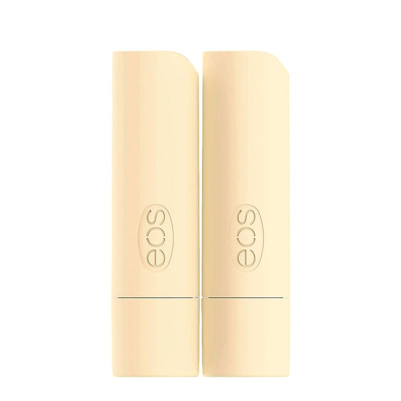 Kit EOS Organic Lip Balm Vanilla Bean - Hidratante Labial 2x4g
