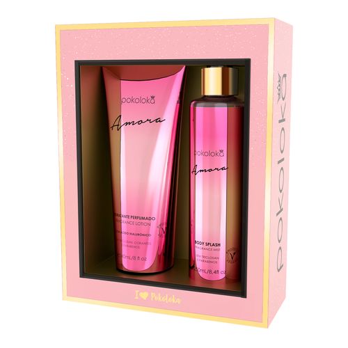 Kit Pokoloka Amora - Loção Corporal 240ml + Body Splash 250ml