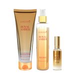 Kit Pokoloka Luxury Elixir Royal Amber - Deo Colônia 15ml + Hidratante 240ml + Body Splash 250ml