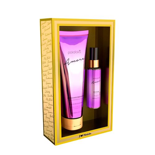 Kit Pokoloka Amore Feminino - Body Splash 60ml + Hidratante 240ml