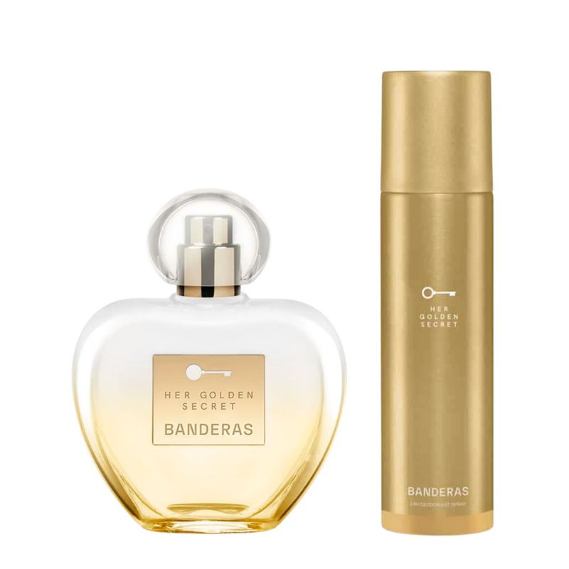 Kit Banderas Her Golden Secret Feminino - Eau de Toilette 80ml + Desodorante 150ml