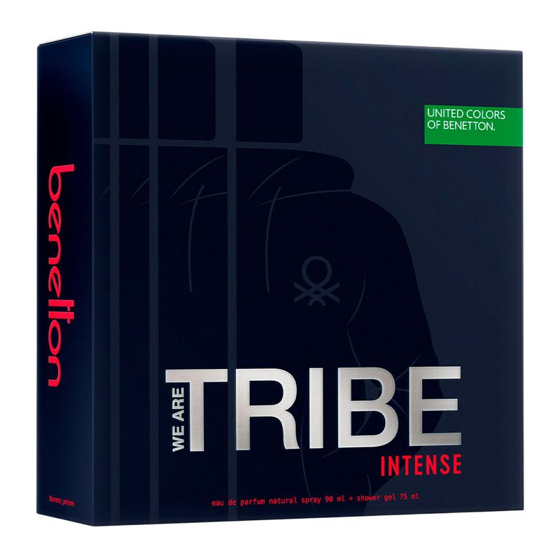Kit Benetton United Colors Tribe Intense Masculino - Eau de Parfum 90ml + Shower Gel 75ml