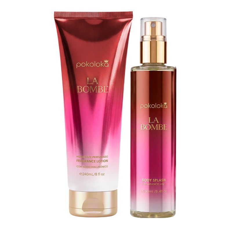 Kit Pokoloka La Bombe - Hidratante 240ml + Body Splash 250ml
