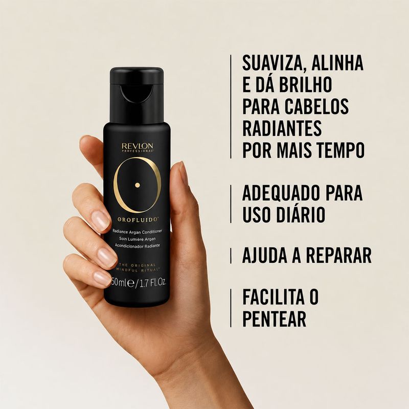 Condicionador Revlon Orofluido Radiance Argan 50ml