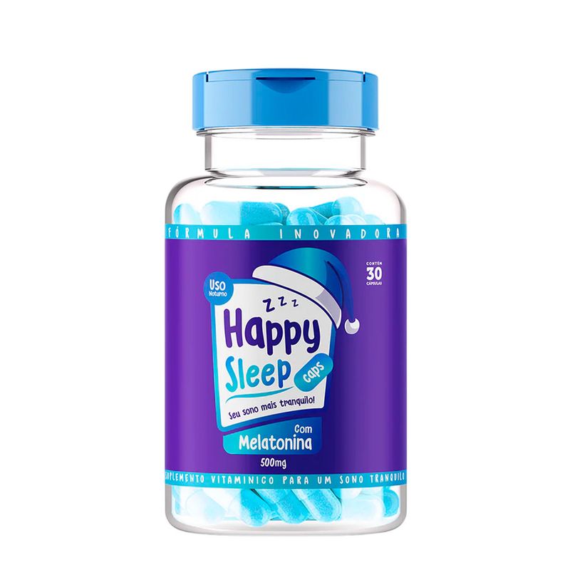 Suplemento Vitaminico Happy Hair Sleep 500mg 30 Cápsulas