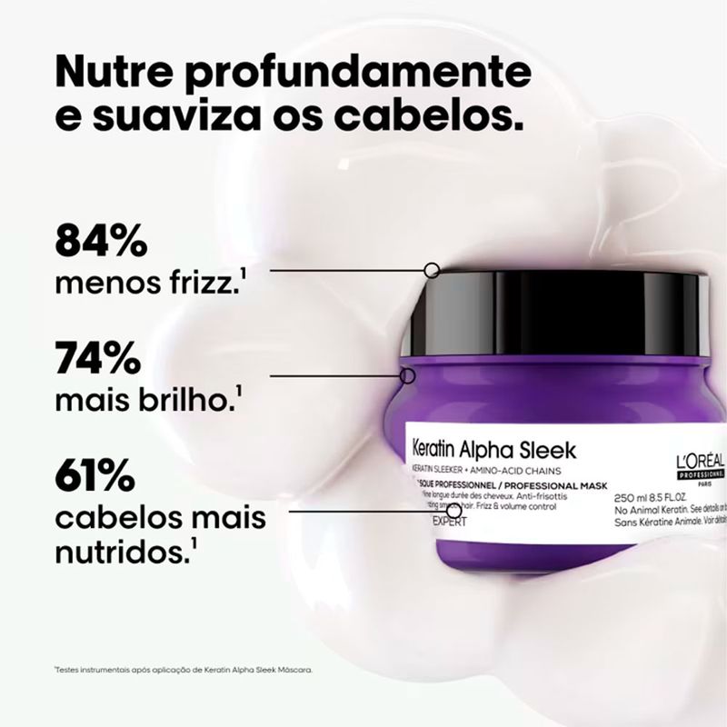 Máscara Capilar L'Oréal Professionnel Keratin Alpha Sleek 250ml