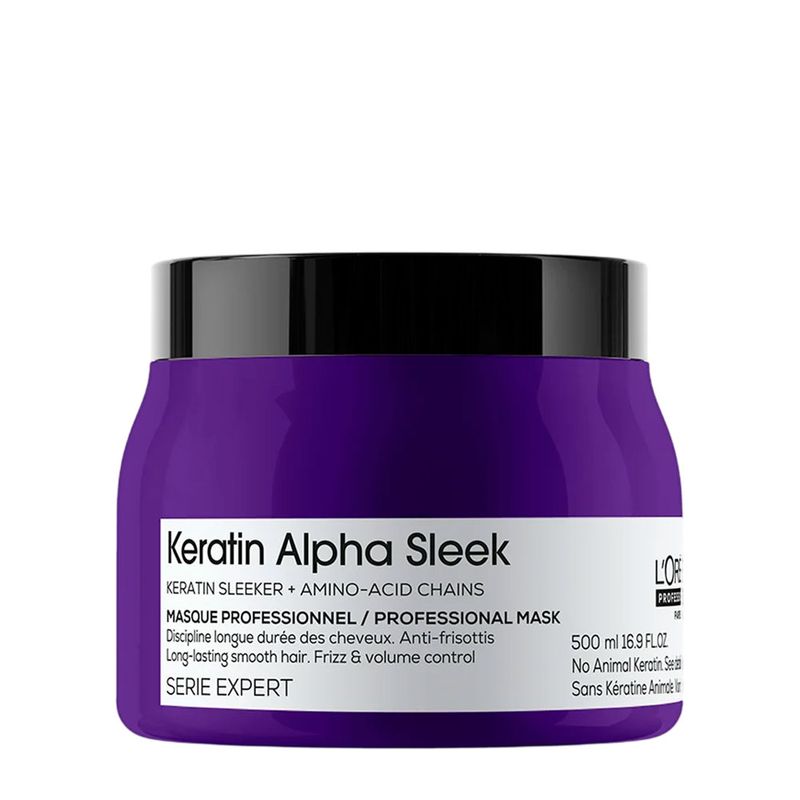 Máscara Capilar L'Oréal Professionnel Keratin Alpha Sleek 500ml