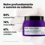 Máscara Capilar L'Oréal Professionnel Keratin Alpha Sleek 500ml