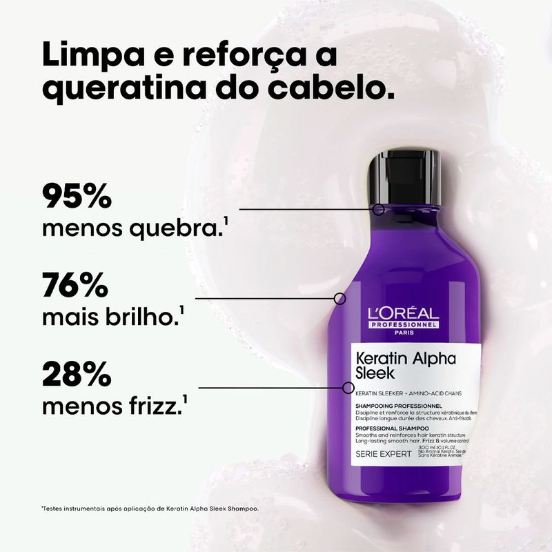 Shampoo L'Oréal Professionnel Keratin Alpha Sleek 500ml