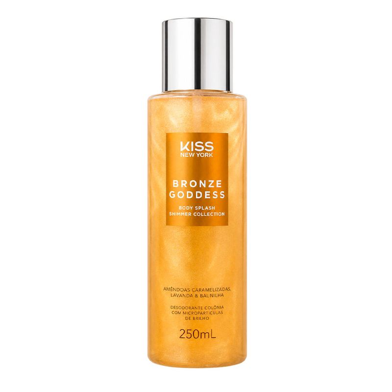 Body Splash Kiss New York Bronze Goddess Shimmer 250ml