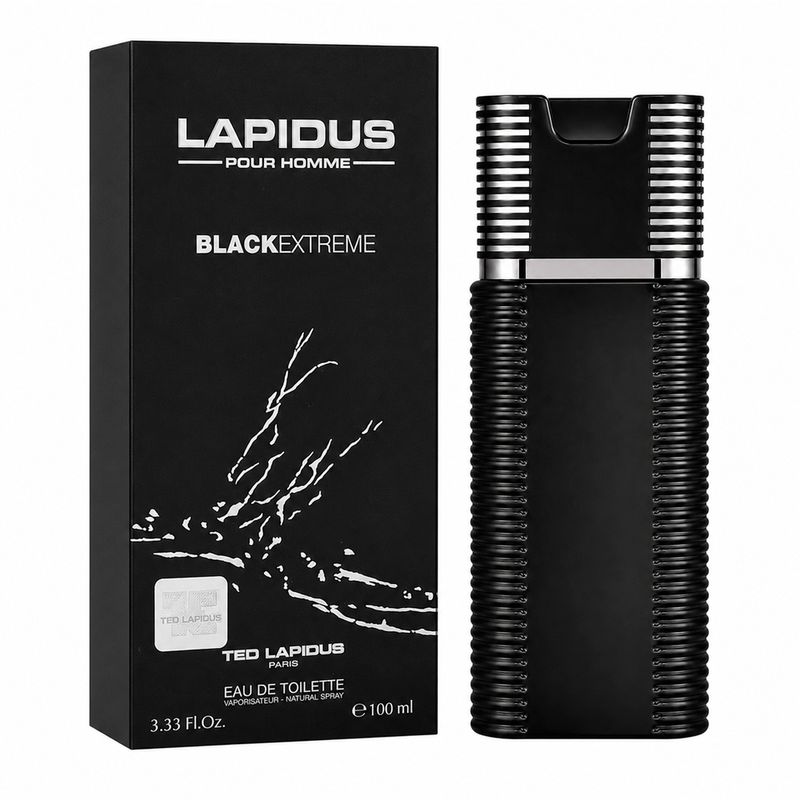 Perfume Masculino 100ml Ted Lapidus Lapidus Pour Homme Black Extreme Eau de Toilette