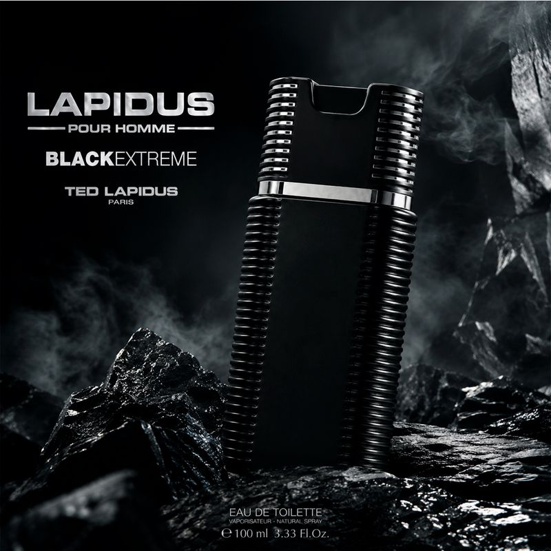 Perfume Masculino 100ml Ted Lapidus Lapidus Pour Homme Black Extreme Eau de Toilette