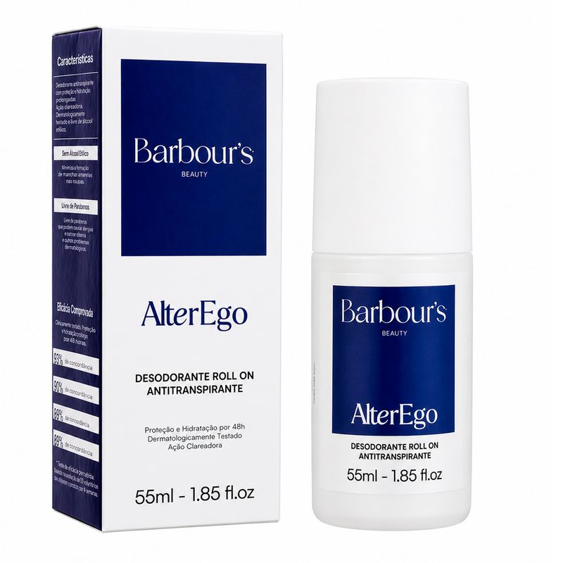 Desodorante Antitranspirante Roll-On 55ml - Barbour's Beauty Alter Ego