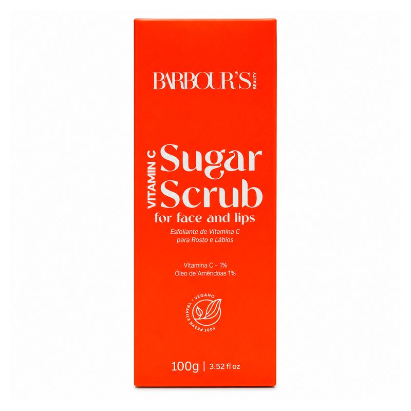 Esfoliante Facial e Labial 100g - Barbour's Beauty Vitamin C Sugar Scrub