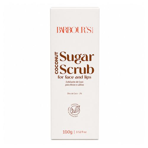 Barbour's Beauty Coconut Sugar Scrub - Esfoliante Facial e Labial 100g