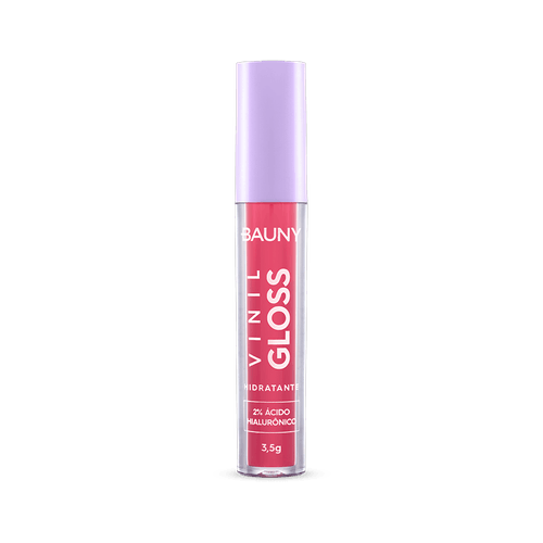 Bauny Vinil Gloss Be Crazy - Gloss Hidratante Labial Rosa Fúcsia 3,5g