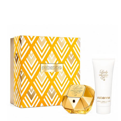 Kit Rabanne Lady Million Feminino - Eau de Parfum 80ml + Body Lotion 100ml