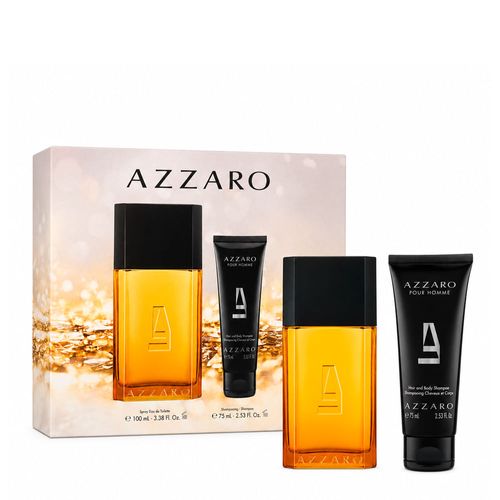Kit Azzaro Pour Homme Masculino - Eau de Toilette 100ml + Shampoo