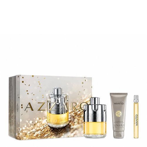 Kit Azzaro Wanted Masculino - Eau de Toilette 100ml + 10ml + Shampoo 75ml