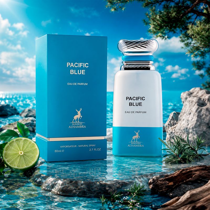Perfume Unissex 80ml - Maison Alhambra Pacific Blue Eau de Parfum