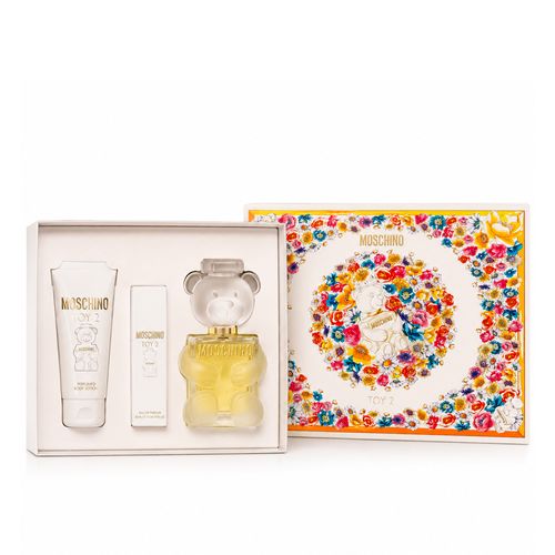 Kit Moschino Toy 2 Feminino - Eau de Parfum 100ml + Body Lotion 100ml + Travel Spray 10ml