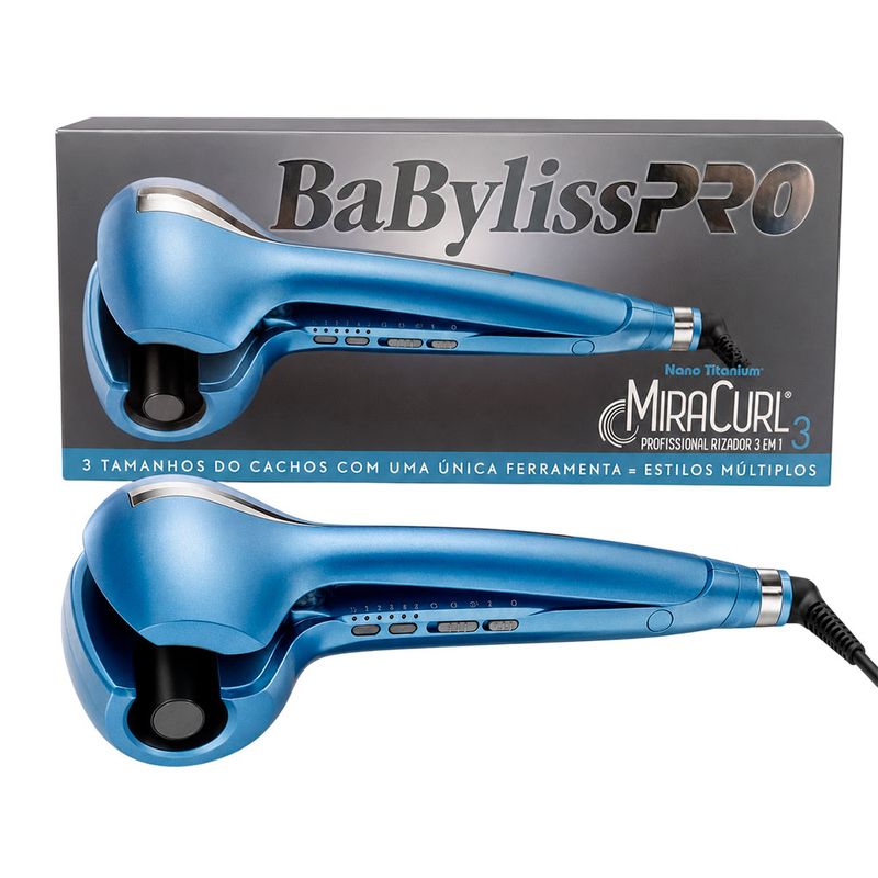 Modelador de Cachos BaBylissPRO Nano Titanium MiraCurl 3 220V