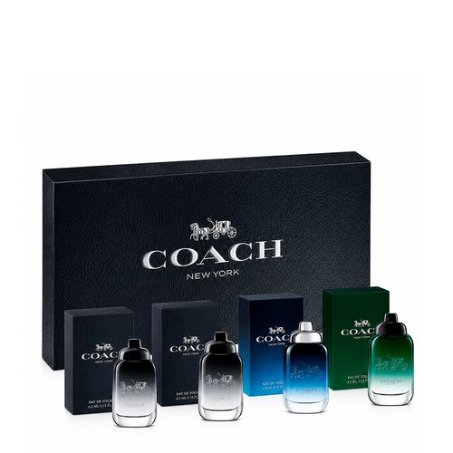 Kit Coach New York Masculino - 4 Miniaturas Eau de Toilette 4,5ml