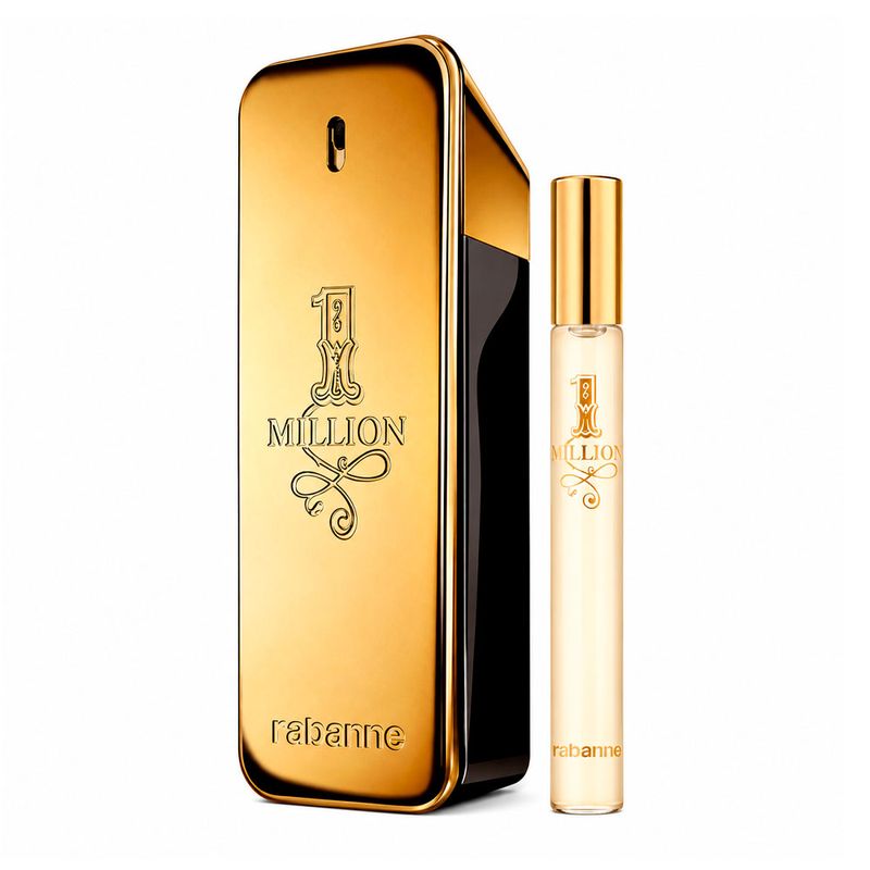 Kit Rabanne 1 Million Masculino - Eau de Toilette 100ml + 10ml